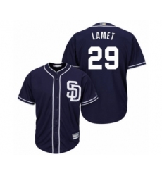Youth San Diego Padres #29 Dinelson Lamet Authentic Navy Blue Alternate 1 Cool Base Baseball Player Jersey