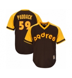 Youth San Diego Padres #59 Chris Paddack Authentic Brown Alternate Cooperstown Cool Base Baseball Player Jers