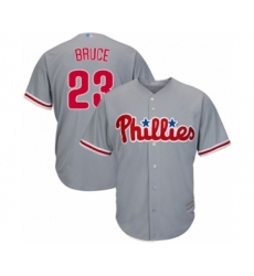 Youth Philadelphia Phillies #23 Jay Bruce Authentic Grey Road Cool Base Baseball Player Jersey