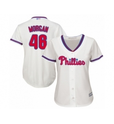 Women's Philadelphia Phillies #46 Adam Morgan Authentic Cream Alternate Cool Base Baseball Player Jersey