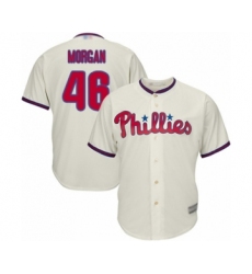 Youth Philadelphia Phillies #46 Adam Morgan Authentic Cream Alternate Cool Base Baseball Player Jersey
