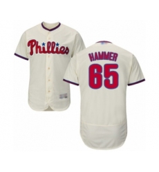 Men's Philadelphia Phillies #65 JD Hammer Cream Alternate Flex Base Authentic Collection Baseball Player Jersey
