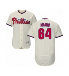 Men's Philadelphia Phillies #65 JD Hammer Grey Road Flex Base Authentic Collection Baseball Player Jersey