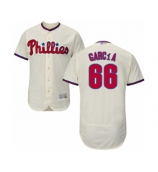 Men's Philadelphia Phillies #66 Edgar Garcia Cream Alternate Flex Base Authentic Collection Baseball Player Jersey
