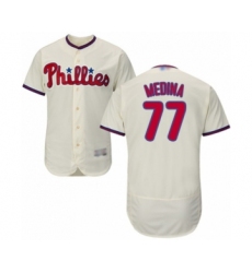 Men's Philadelphia Phillies #77 Adonis Medina Cream Alternate Flex Base Authentic Collection Baseball Player Jersey