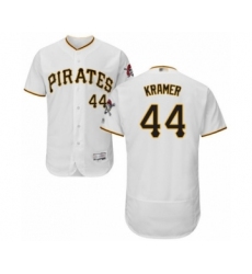 Men's Pittsburgh Pirates #44 Kevin Kramer White Home Flex Base Authentic Collection Baseball Player Jersey