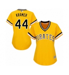 Women's Pittsburgh Pirates #44 Kevin Kramer Authentic Gold Alternate Cool Base Baseball Player Jersey