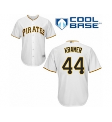 Youth Pittsburgh Pirates #44 Kevin Kramer Authentic White Home Cool Base Baseball Player Jersey