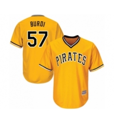 Youth Pittsburgh Pirates #57 Nick Burdi Authentic Gold Alternate Cool Base Baseball Player Jersey