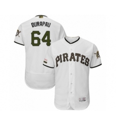 Men's Pittsburgh Pirates #64 Montana DuRapau White Alternate Authentic Collection Flex Base Baseball Player Jersey