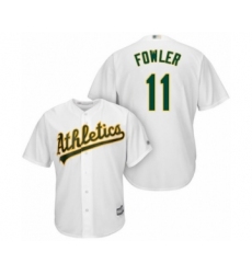 Youth Oakland Athletics #11 Dustin Fowler Authentic White Home Cool Base Baseball Player Jersey