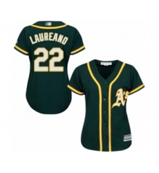 Women's Oakland Athletics #22 Ramon Laureano Authentic Green Alternate 1 Cool Base Baseball Player Jersey