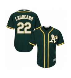 Youth Oakland Athletics #22 Ramon Laureano Authentic Green Alternate 1 Cool Base Baseball Player Jersey