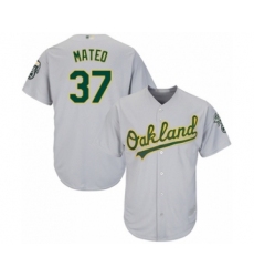 Youth Oakland Athletics #37 Jorge Mateo Authentic Grey Road Cool Base Baseball Player Jersey