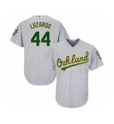 Youth Oakland Athletics #44 Jesus Luzardo Authentic Grey Road Cool Base Baseball Player Jersey