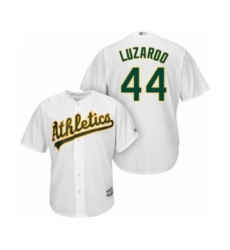 Youth Oakland Athletics #44 Jesus Luzardo Authentic White Home Cool Base Baseball Player Jersey