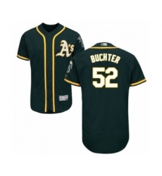 Men's Oakland Athletics #52 Ryan Buchter Green Alternate Flex Base Authentic Collection Baseball Player Jersey