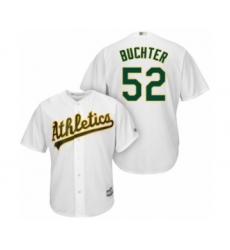 Youth Oakland Athletics #52 Ryan Buchter Authentic White Home Cool Base Baseball Player Jersey