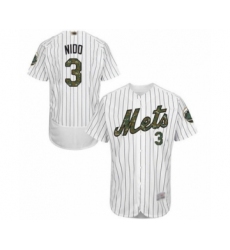 Men's New York Mets #3 Tomas Nido Authentic White 2016 Memorial Day Fashion Flex Base Baseball Player Jersey
