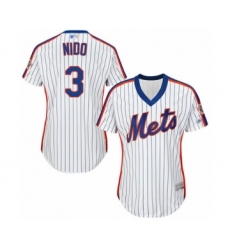 Women's New York Mets #3 Tomas Nido Authentic White Alternate Cool Base Baseball Player Jersey