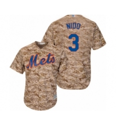 Youth New York Mets #3 Tomas Nido Authentic Camo Alternate Cool Base Baseball Player Jersey