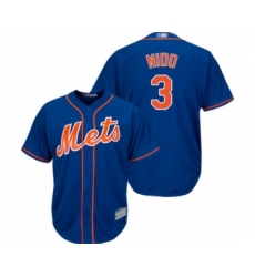 Youth New York Mets #3 Tomas Nido Authentic Royal Blue Alternate Home Cool Base Baseball Player Jersey