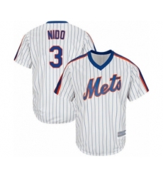 Youth New York Mets #3 Tomas Nido Authentic White Alternate Cool Base Baseball Player Jersey