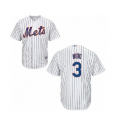 Youth New York Mets #3 Tomas Nido Authentic White Home Cool Base Baseball Player Jersey