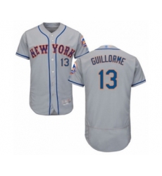 Men's New York Mets #13 Luis Guillorme Grey Road Flex Base Authentic Collection Baseball Player Jersey