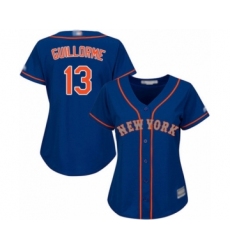 Women's New York Mets #13 Luis Guillorme Authentic Royal Blue Alternate Road Cool Base Baseball Player Jersey