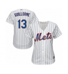 Women's New York Mets #13 Luis Guillorme Authentic White Home Cool Base Baseball Player Jersey
