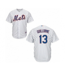 Youth New York Mets #13 Luis Guillorme Authentic White Home Cool Base Baseball Player Jersey