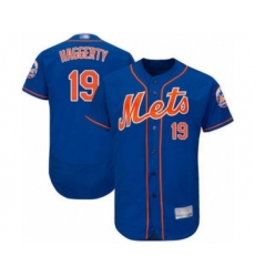 Men's New York Mets #19 Sam Haggerty Royal Blue Alternate Flex Base Authentic Collection Baseball Player Jersey