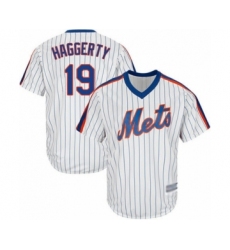 Youth New York Mets #19 Sam Haggerty Authentic White Alternate Cool Base Baseball Player Jersey