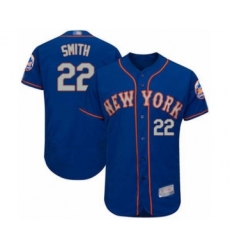 Men's New York Mets #22 Dominic Smith Royal Gray Alternate Flex Base Authentic Collection Baseball Player Jersey