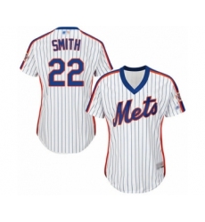 Women's New York Mets #22 Dominic Smith Authentic White Alternate Cool Base Baseball Player Jersey