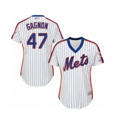 Women's New York Mets #47 Drew Gagnon Authentic White Alternate Cool Base Baseball Player Jersey