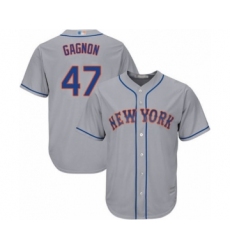 Youth New York Mets #22 Drew Gagnon Authentic Grey Road Cool Base Baseball Player Jersey