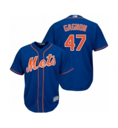 Youth New York Mets #22 Drew Gagnon Authentic Royal Blue Alternate Home Cool Base Baseball Player Jersey