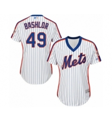 Women's New York Mets #49 Tyler Bashlor Authentic White Alternate Cool Base Baseball Player Jersey