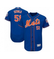 Men's New York Mets #51 Paul Sewald Royal Blue Alternate Flex Base Authentic Collection Baseball Player Jersey