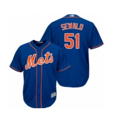 Youth New York Mets #51 Paul Sewald Authentic Royal Blue Alternate Home Cool Base Baseball Player Jersey