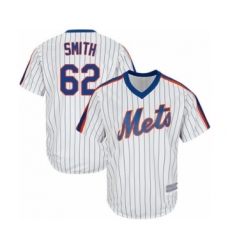 Youth New York Mets #62 Drew Smith Authentic White Alternate Cool Base Baseball Player Jersey