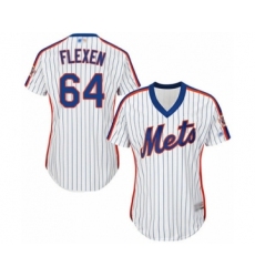 Women's New York Mets #64 Chris Flexen Authentic White Alternate Cool Base Baseball Player Jersey