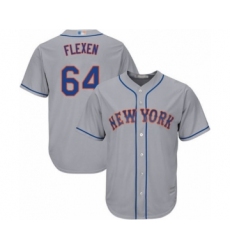 Youth New York Mets #64 Chris Flexen Authentic Grey Road Cool Base Baseball Player Jersey