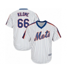 Youth New York Mets #66 Franklyn Kilome Authentic White Alternate Cool Base Baseball Player Jersey