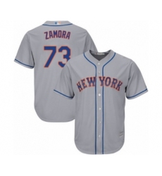 Youth New York Mets #73 Daniel Zamora Authentic Grey Road Cool Base Baseball Player Jersey