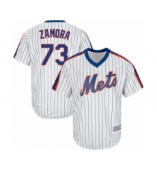 Youth New York Mets #73 Daniel Zamora Authentic White Alternate Cool Base Baseball Player Jersey