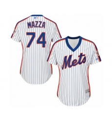 Women's New York Mets #74 Chris Mazza Authentic White Alternate Cool Base Baseball Player Jersey
