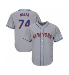 Youth New York Mets #74 Chris Mazza Authentic Grey Road Cool Base Baseball Player Jersey